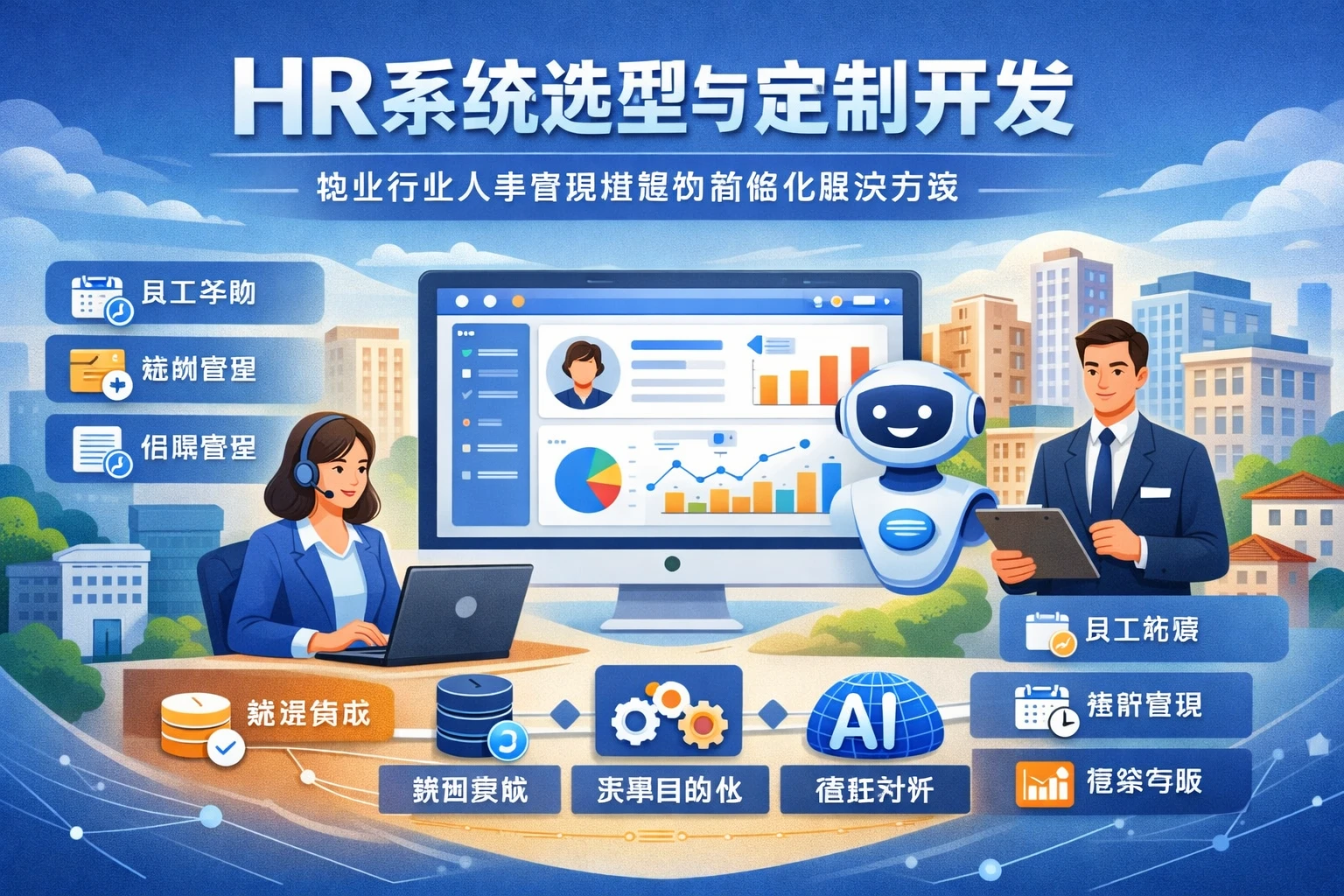 HR系统选型与定制开发:物业行业人事管理难题的智能化解决方案