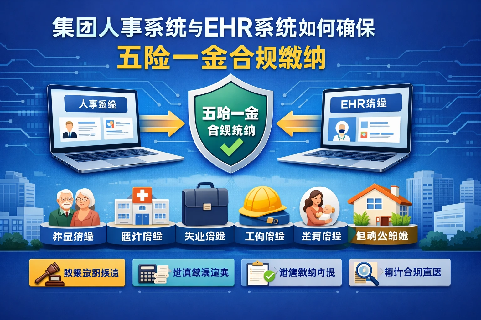 集团人事系统与EHR系统如何确保五险一金合规缴纳