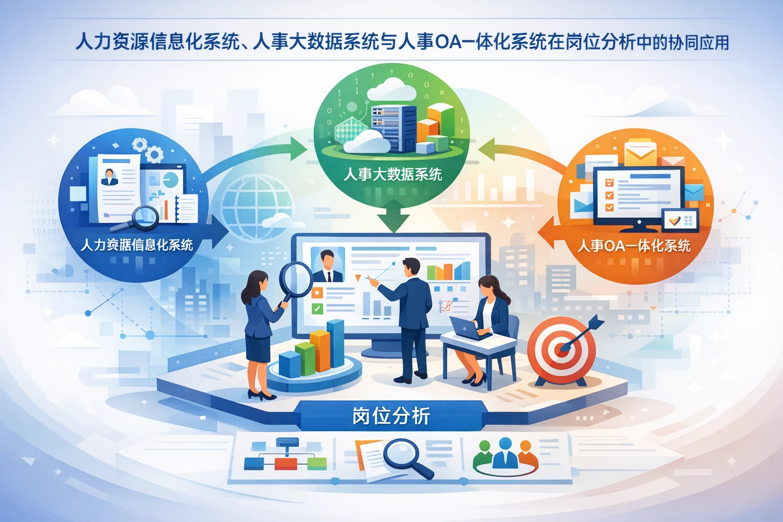人力资源信息化系统、人事大数据系统与人事OA一体化系统在岗位分析中的协同应用