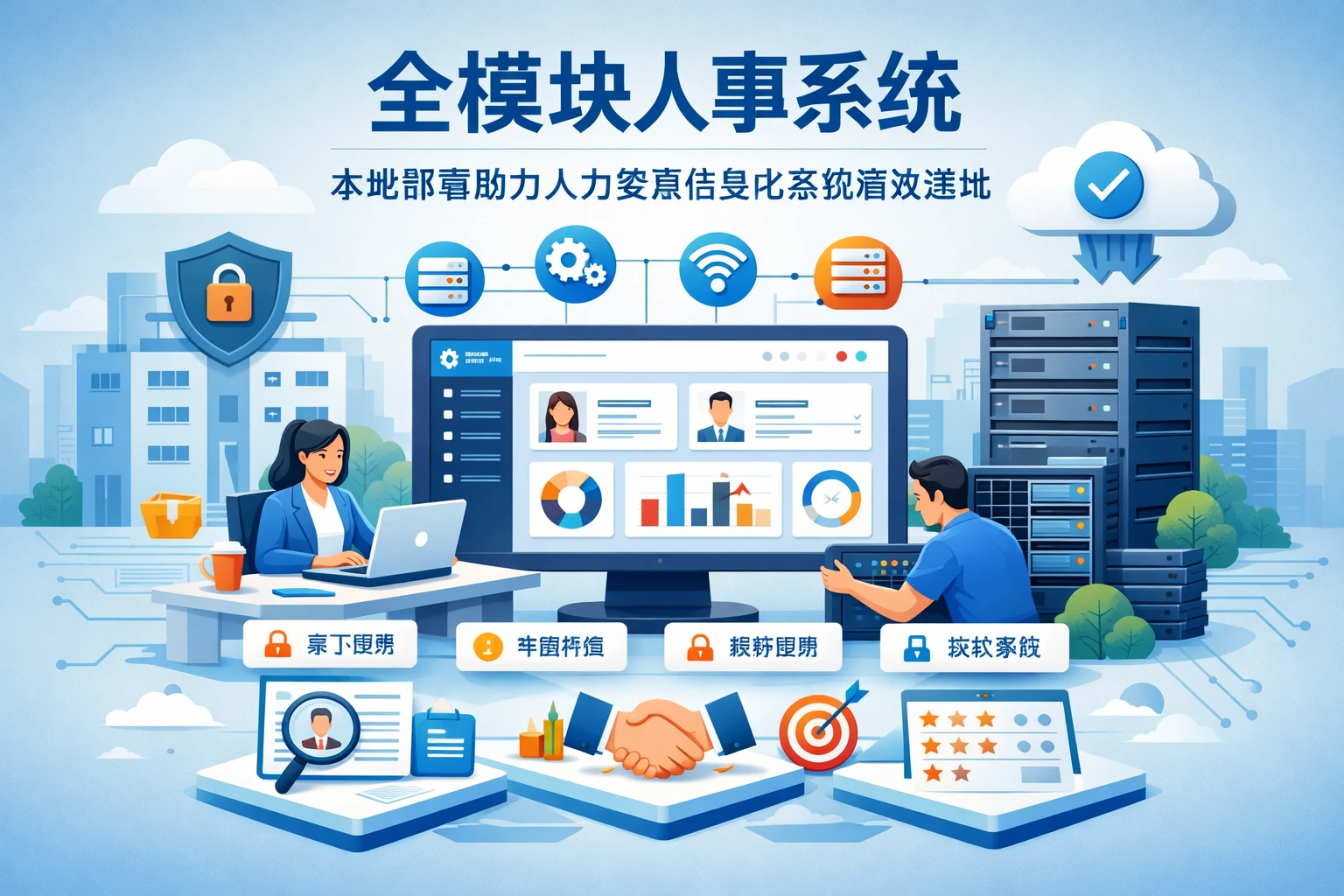 全模块人事系统：本地部署助力人力资源信息化系统高效落地