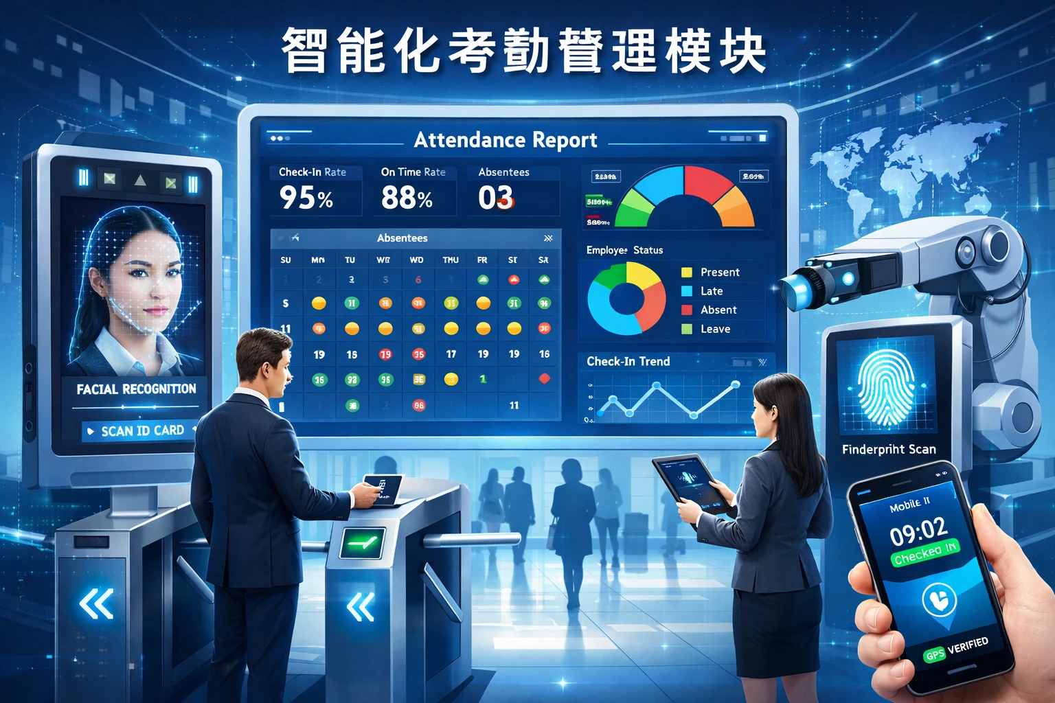 智能化考勤管理模块