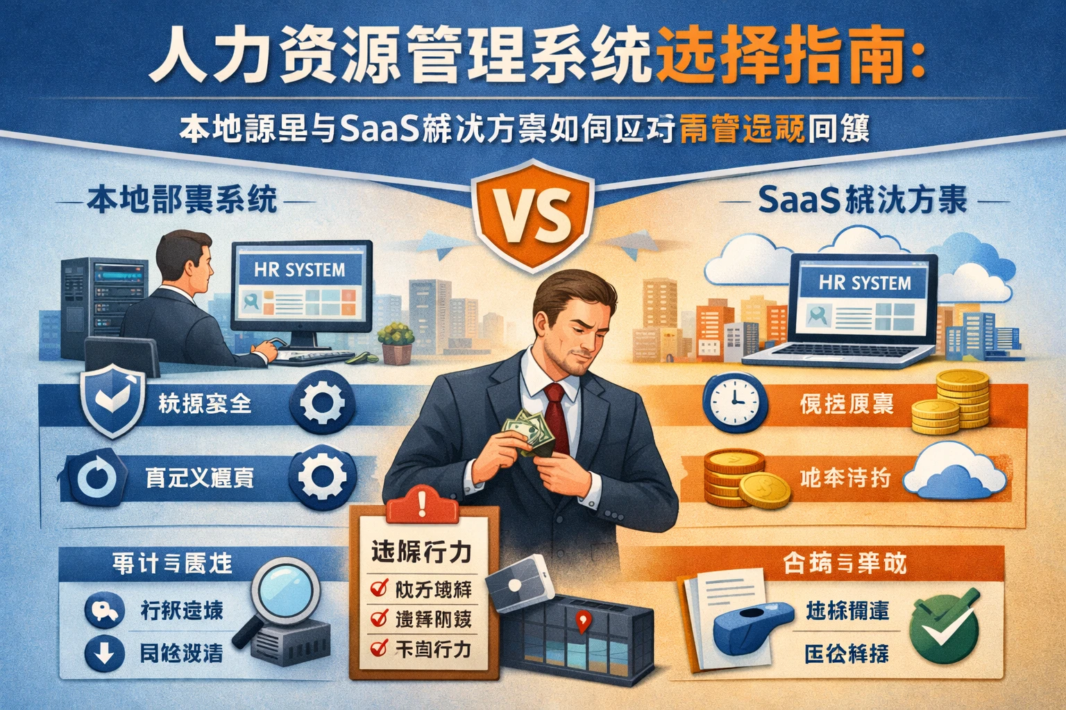 人力资源管理系统选择指南：本地部署与SaaS解决方案如何应对高管违规问题