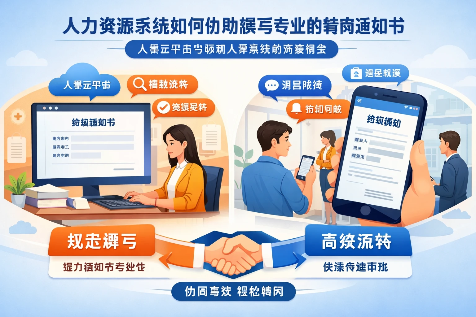 人力资源系统如何协助撰写专业的转岗通知书：人事云平台与移动人事系统的完美结合