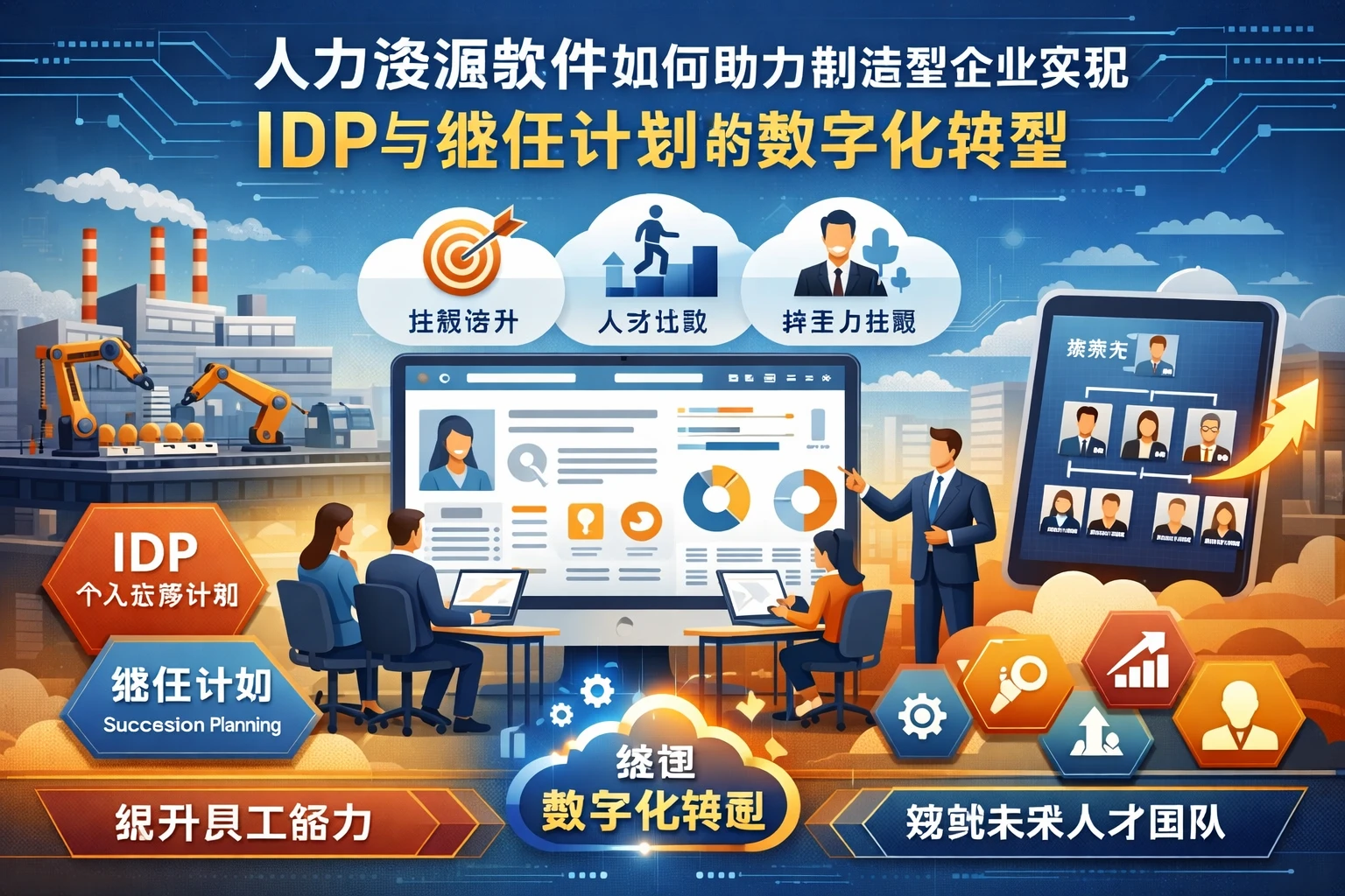 人力资源软件如何助力制造型企业实现IDP与继任计划的数字化转型