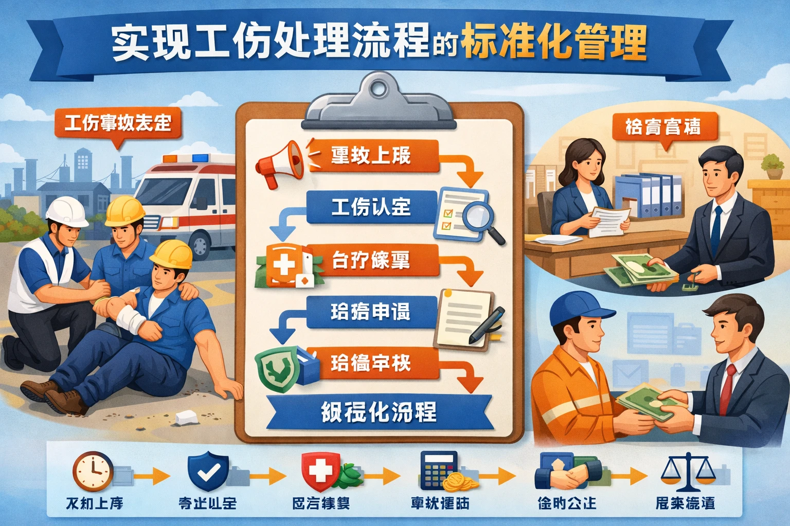 实现工伤处理流程的标准化管理