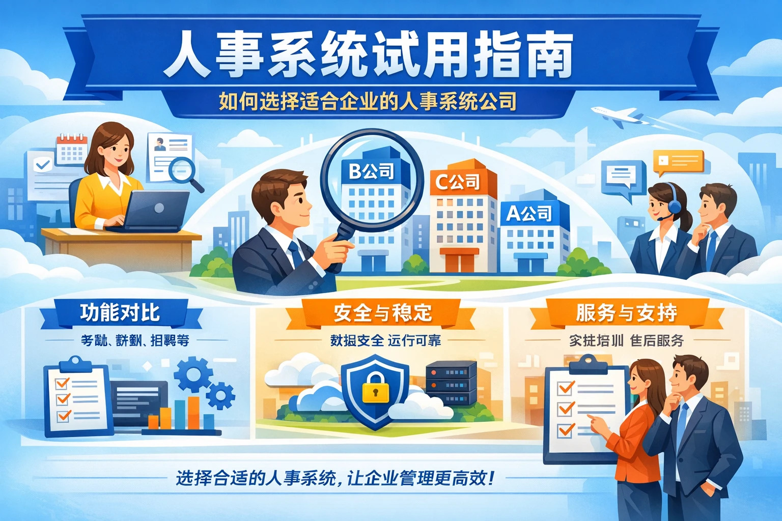 人事系统试用指南：如何选择适合企业的人事系统公司