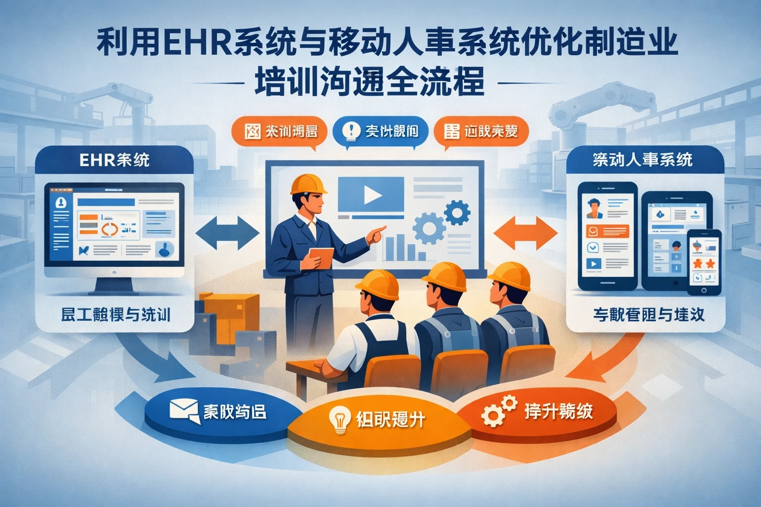 利用EHR系统与移动人事系统优化制造业培训沟通全流程
