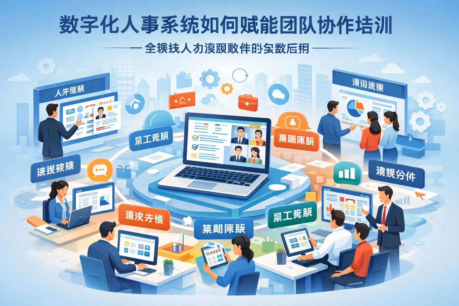 数字化人事系统如何赋能团队协作培训——全模块人力资源软件的实战应用