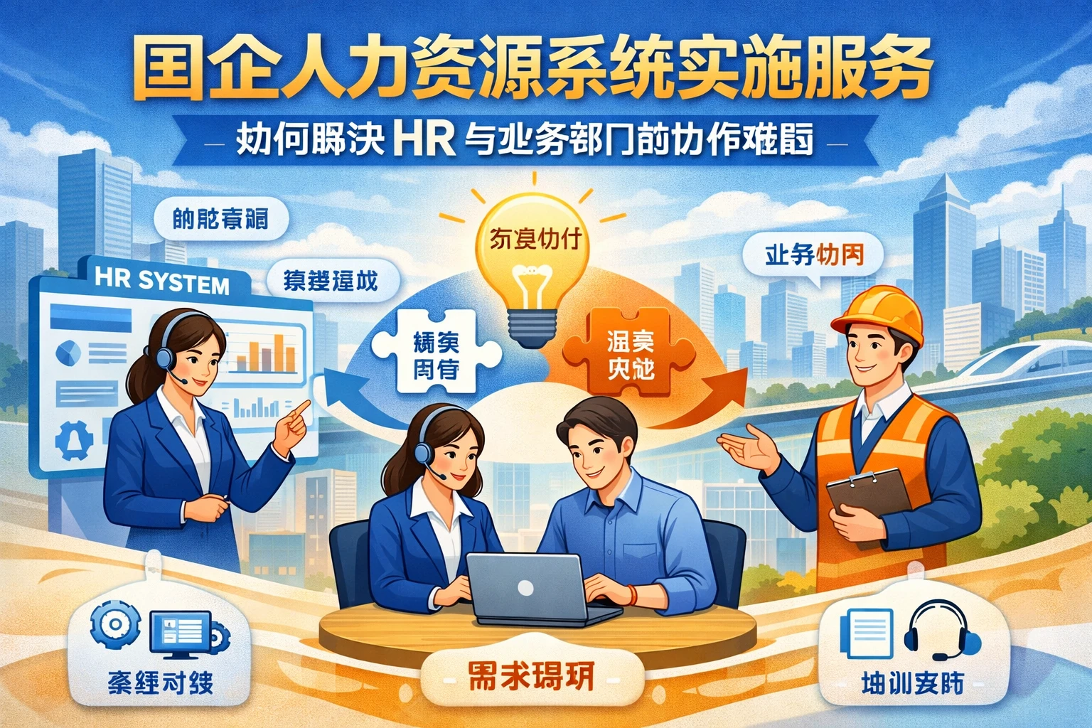 国企人力资源系统实施服务如何解决HR与业务部门的协作难题