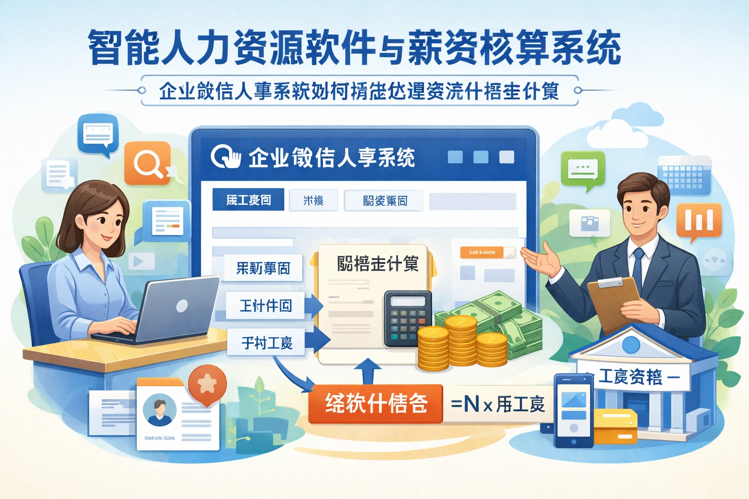 智能人力资源软件与薪资核算系统：企业微信人事系统如何精准处理经济补偿金计算