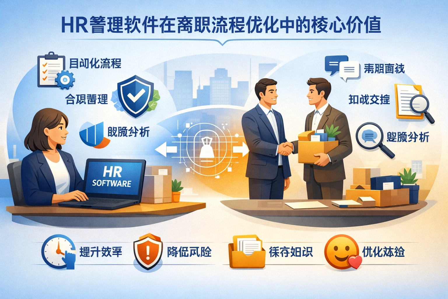 HR管理软件在离职流程优化中的核心价值