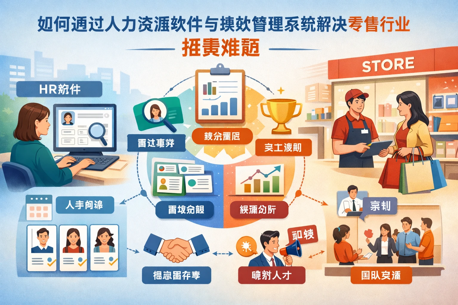 如何通过人力资源软件与绩效管理系统解决零售行业招聘难题