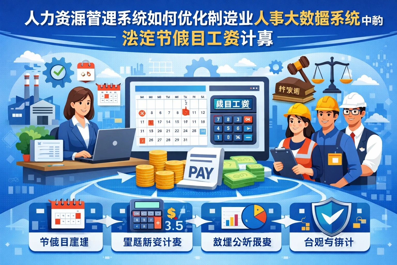 人力资源管理系统如何优化制造业人事大数据系统中的法定节假日工资计算