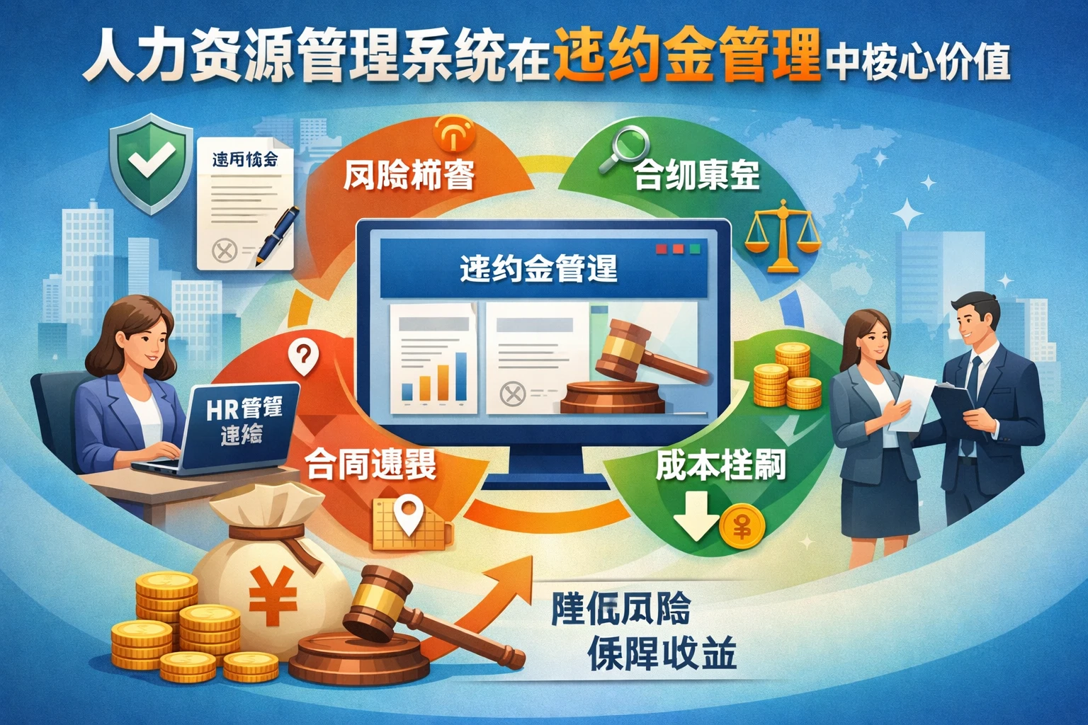 人力资源管理系统在违约金管理中的核心价值