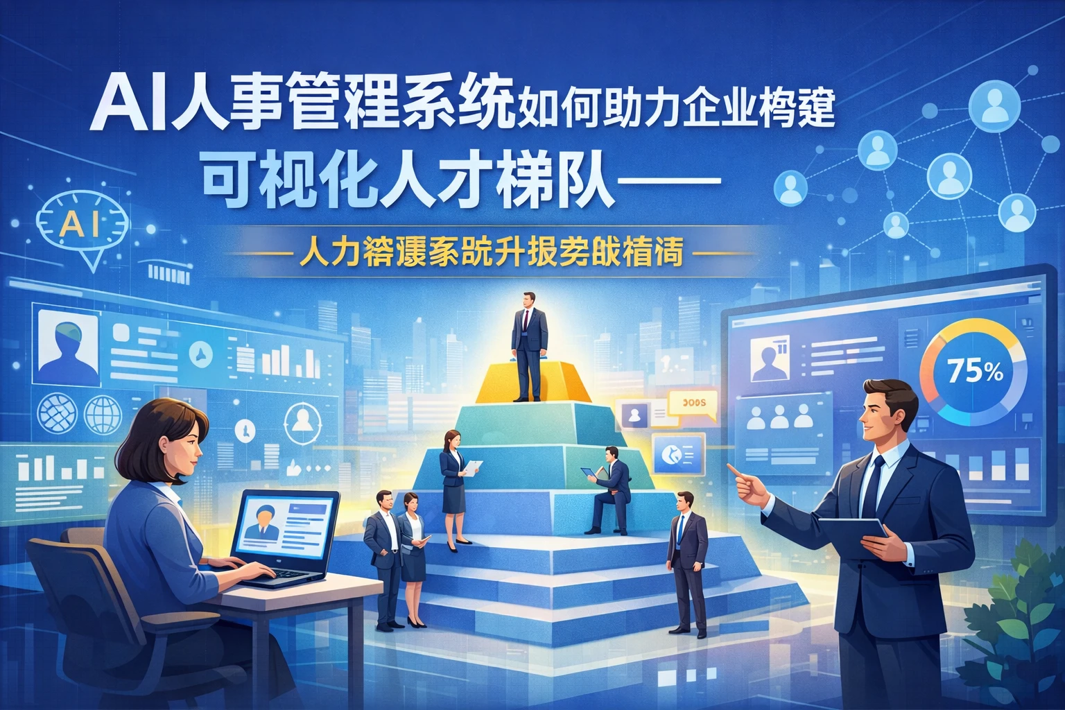 AI人事管理系统如何助力企业构建可视化人才梯队——人力资源系统升级实战指南