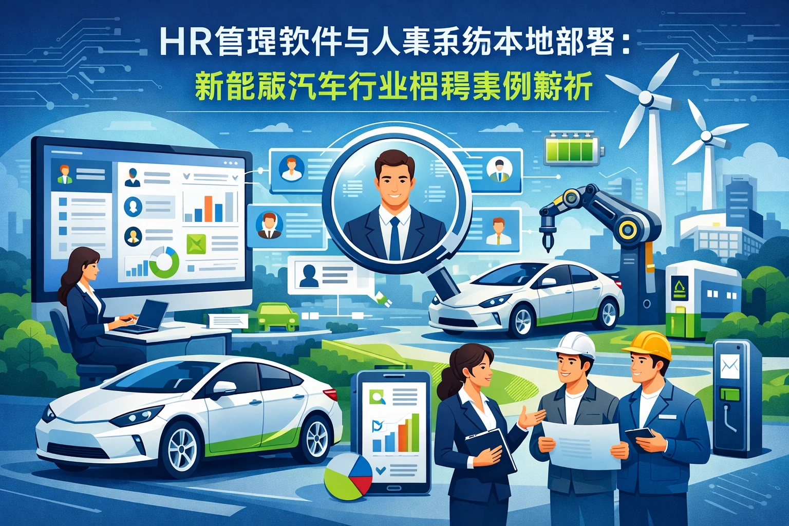 HR管理软件与人事系统本地部署：新能源汽车行业招聘案例解析