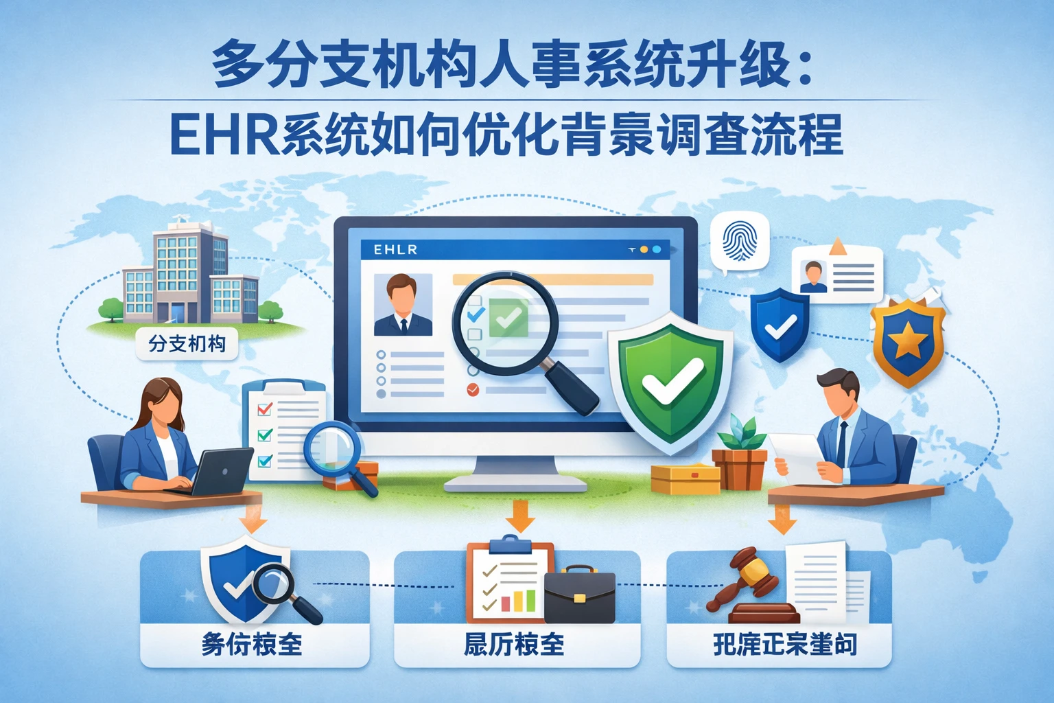 多分支机构人事系统升级：EHR系统如何优化背景调查流程