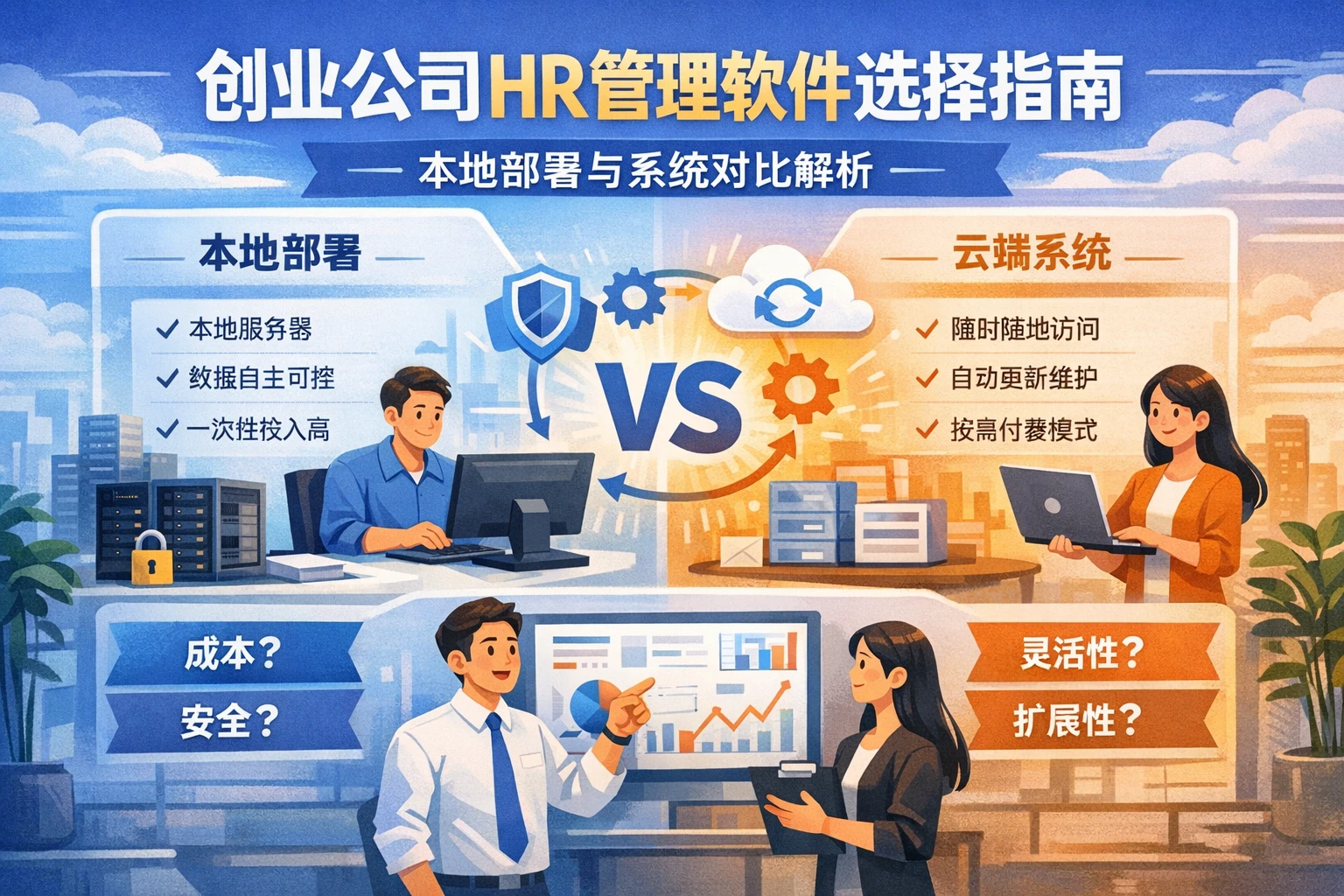 创业公司HR管理软件选择指南：本地部署与系统对比解析