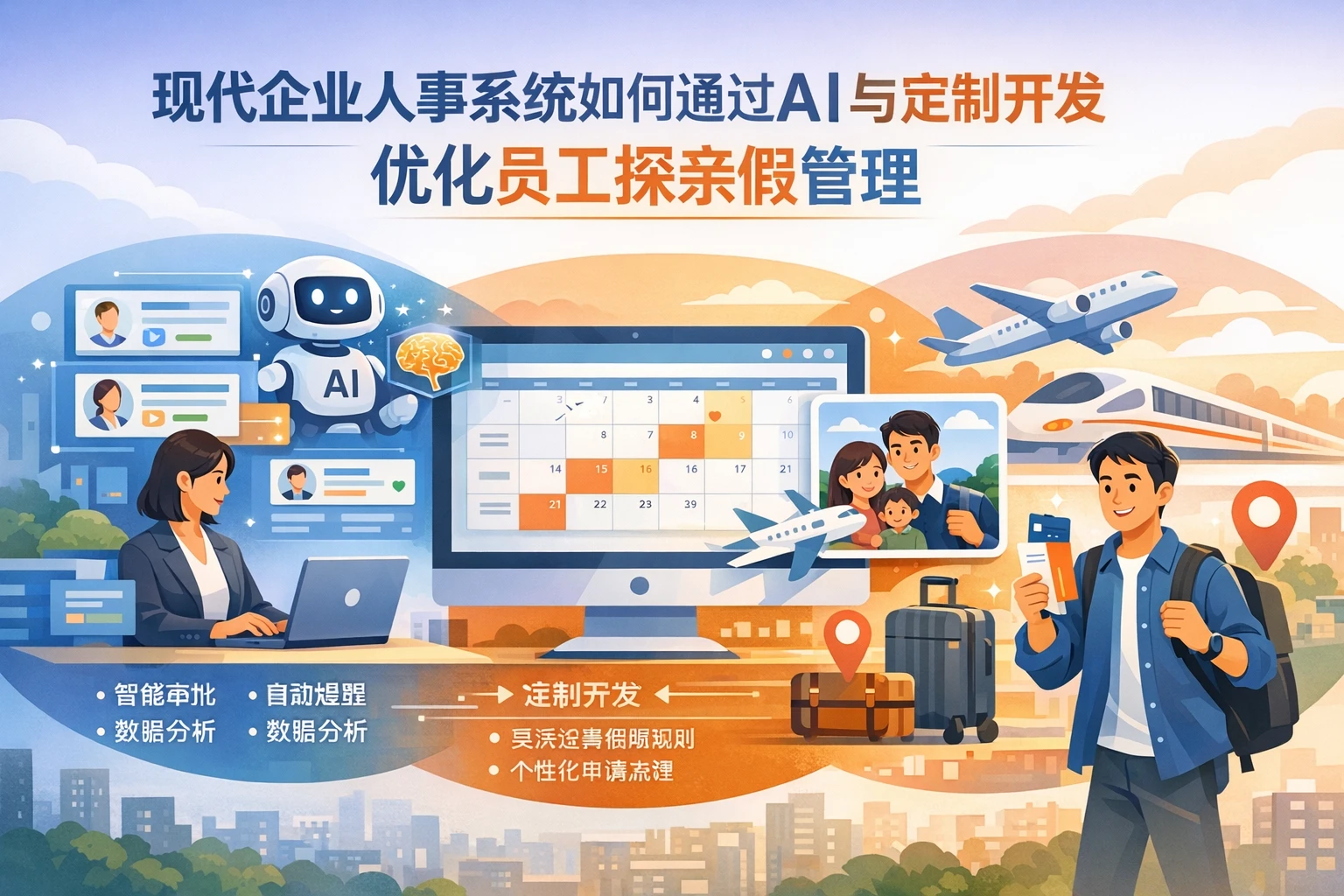 现代企业人事系统如何通过AI与定制开发优化员工探亲假管理