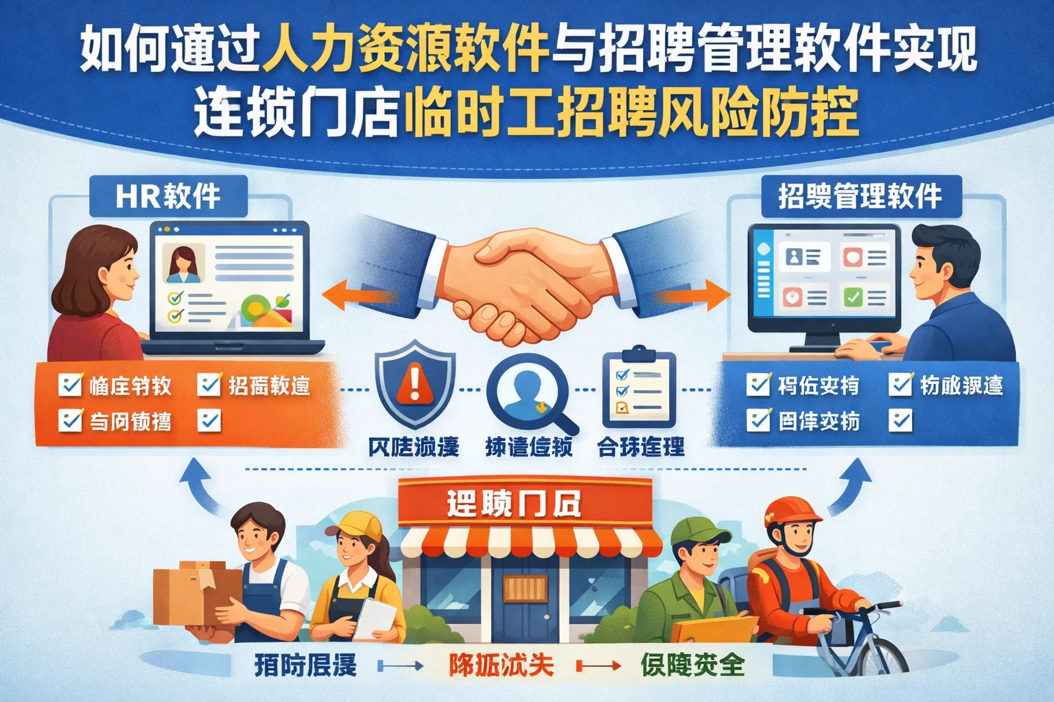 如何通过人力资源软件与招聘管理软件实现连锁门店临时工招聘风险防控