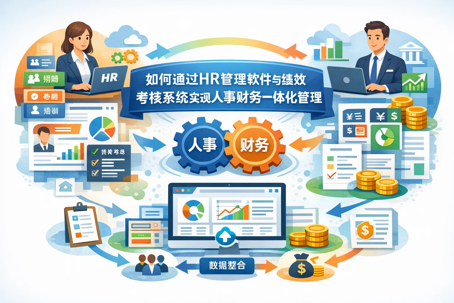 如何通过HR管理软件与绩效考核系统实现人事财务一体化管理