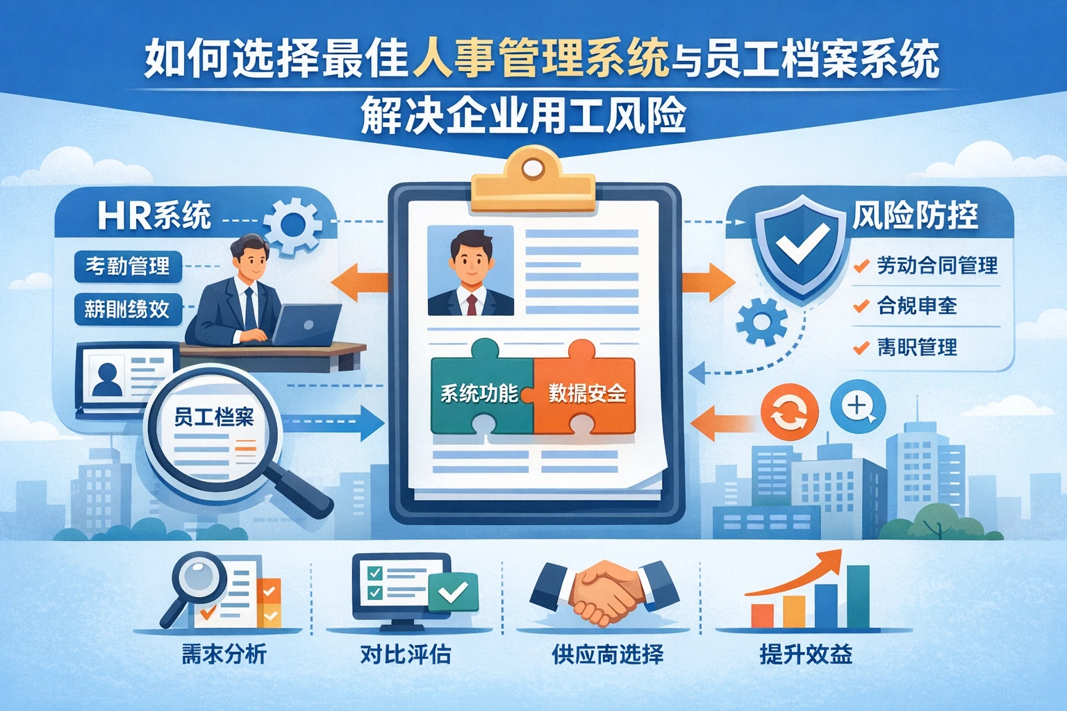 如何选择最佳人事管理系统与员工档案系统解决企业用工风险