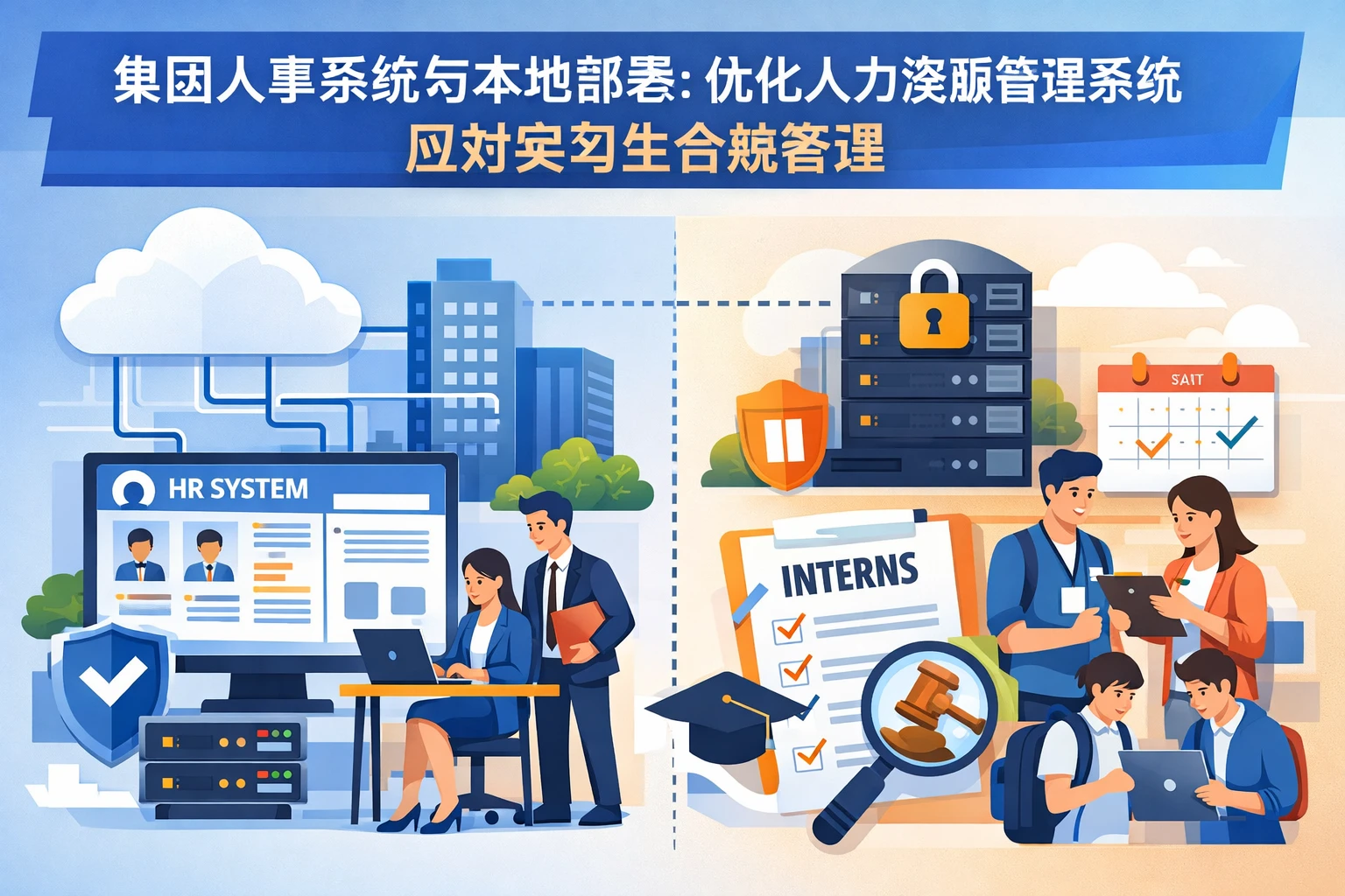 集团人事系统与本地部署：优化人力资源管理系统应对实习生合规管理
