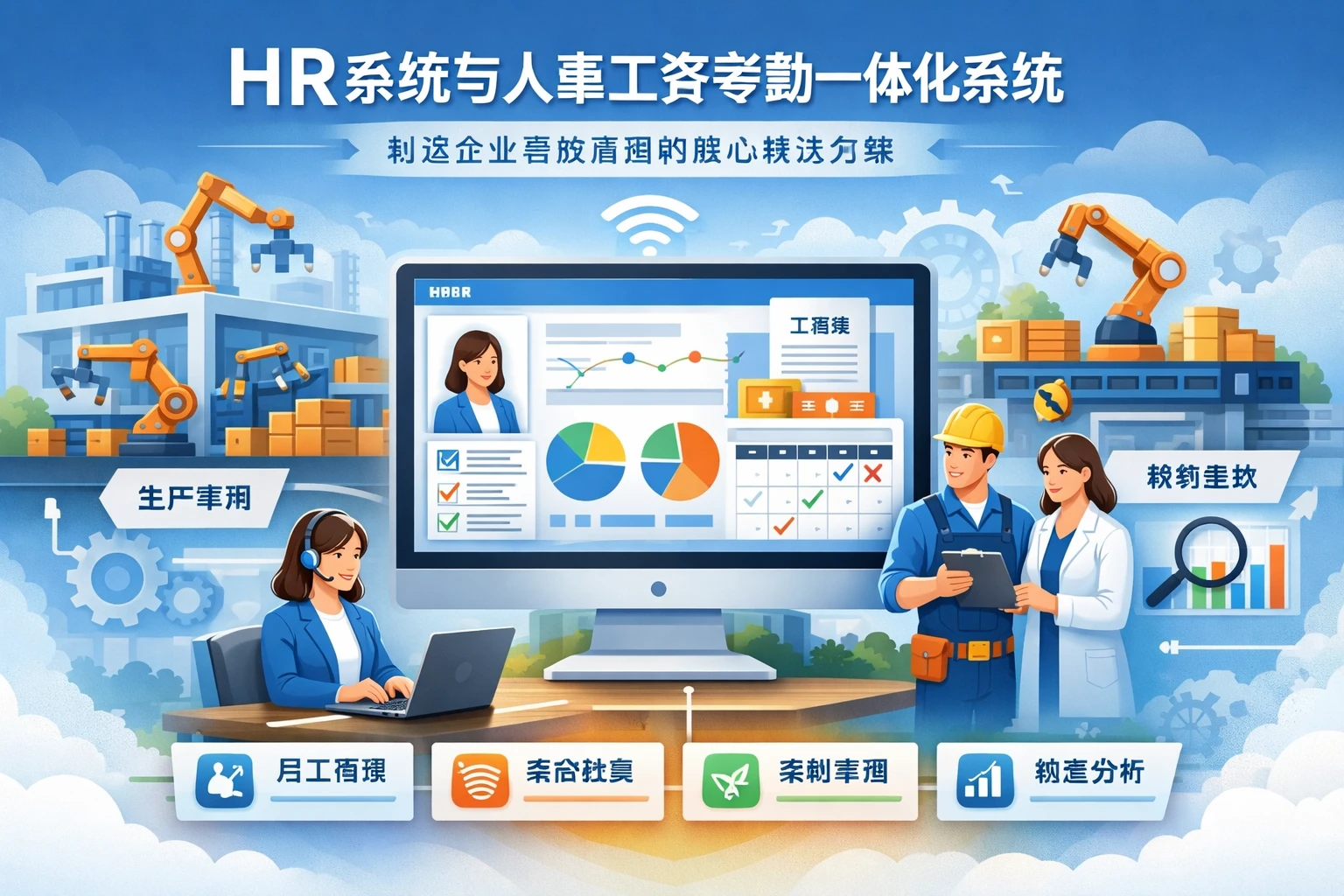HR系统与人事工资考勤一体化系统：制造企业高效管理的核心解决方案