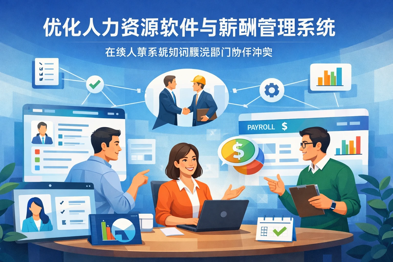 优化人力资源软件与薪酬管理系统：在线人事系统如何解决部门协作冲突