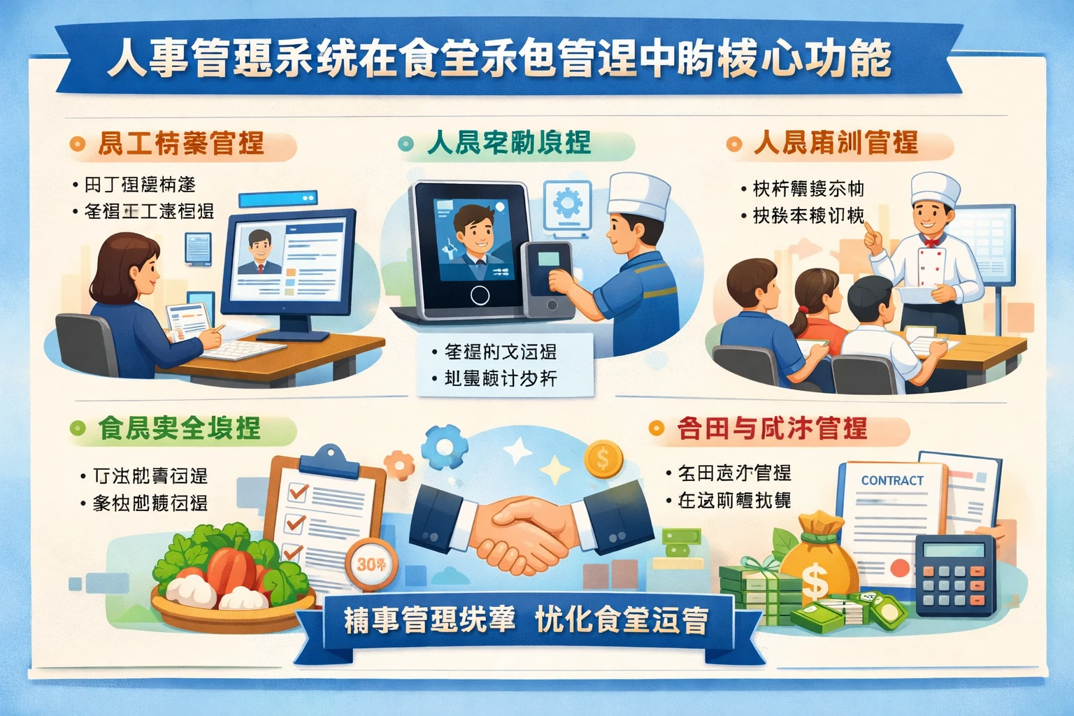 人事管理系统在食堂承包管理中的核心功能