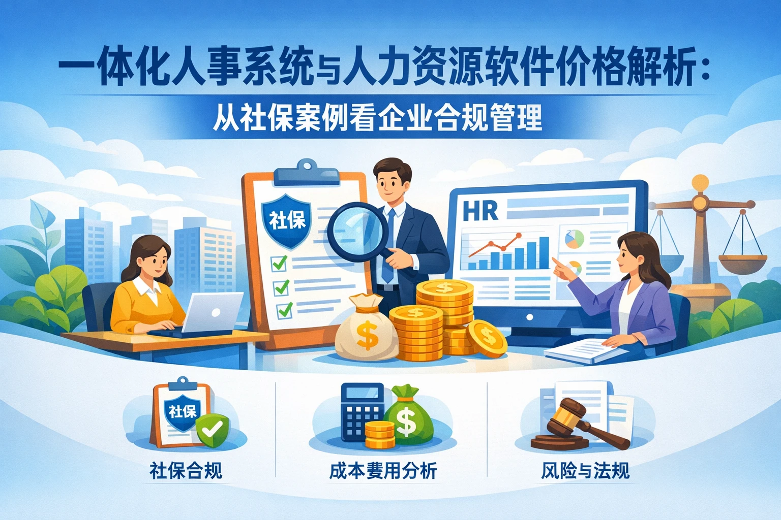 一体化人事系统与人力资源软件价格解析：从社保案例看企业合规管理