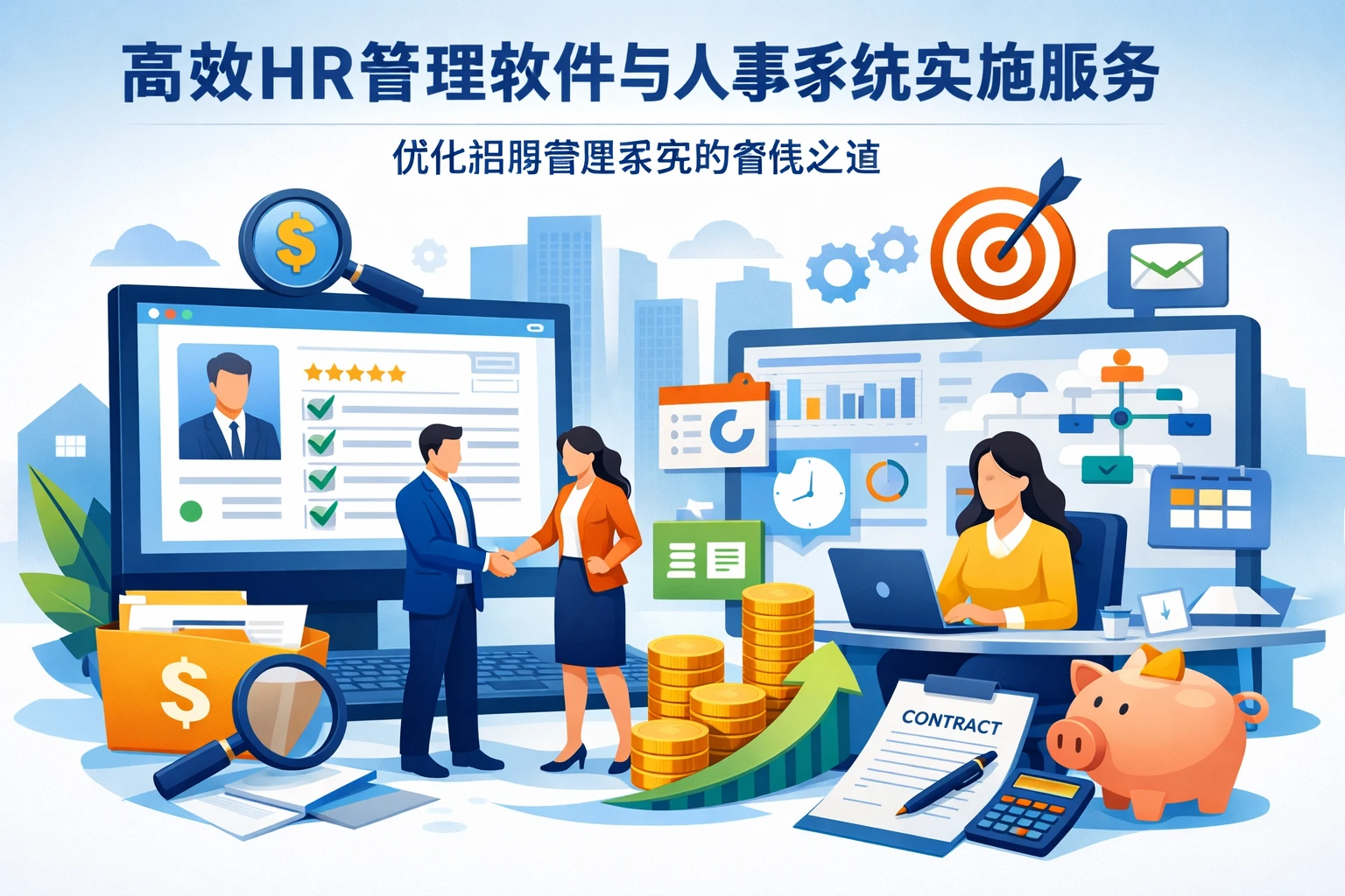 高效HR管理软件与人事系统实施服务：优化招聘管理系统的省钱之道