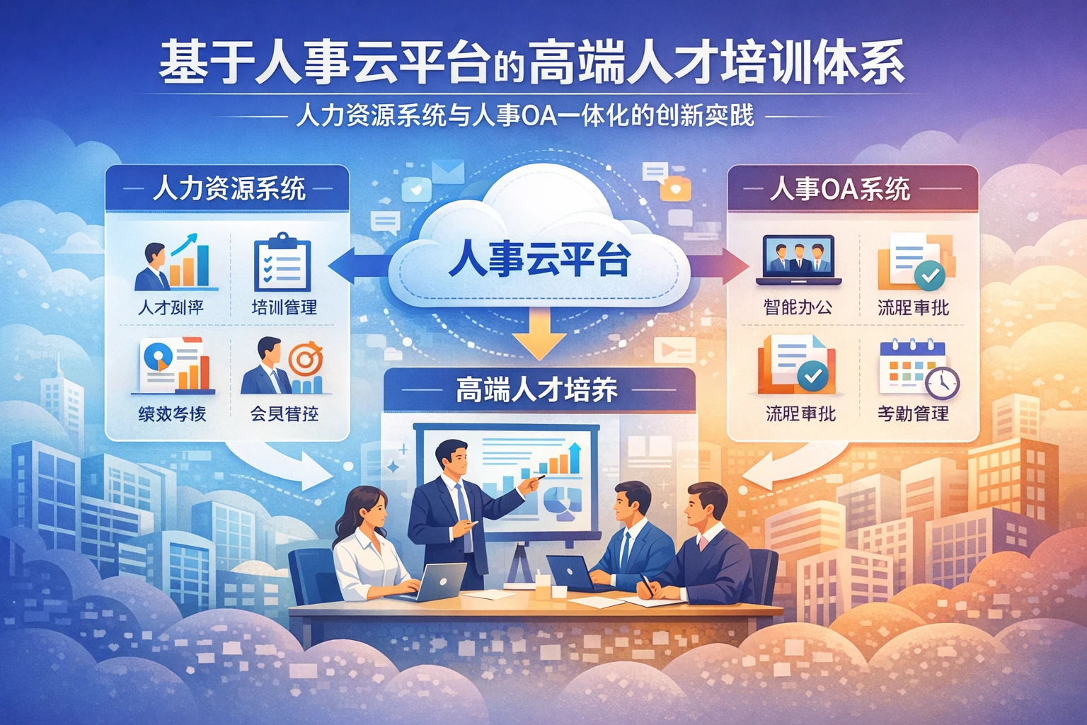 基于人事云平台的高端人才培训体系:人力资源系统与人事OA一体化的创新实践