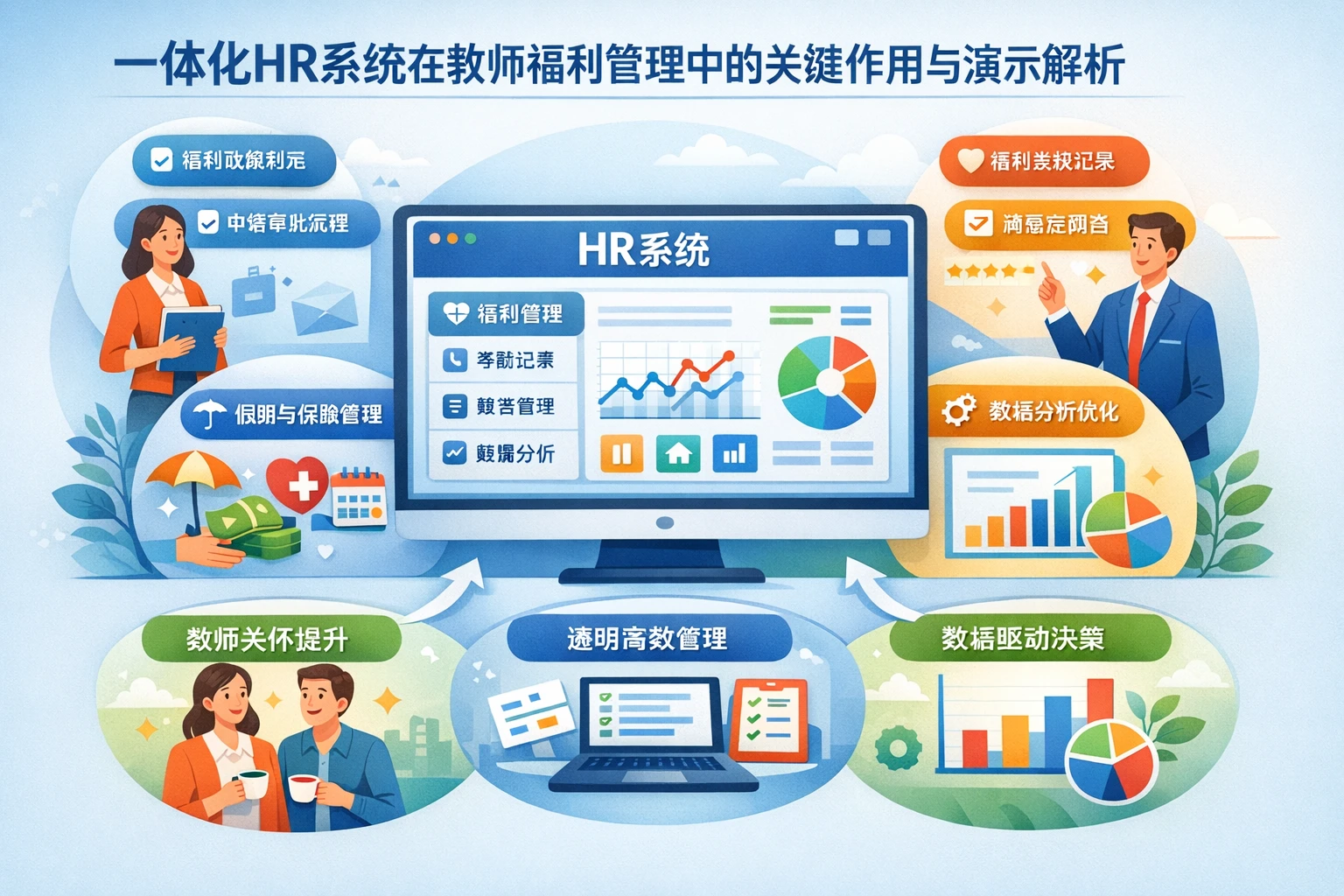 一体化HR系统在教师福利管理中的关键作用与演示解析