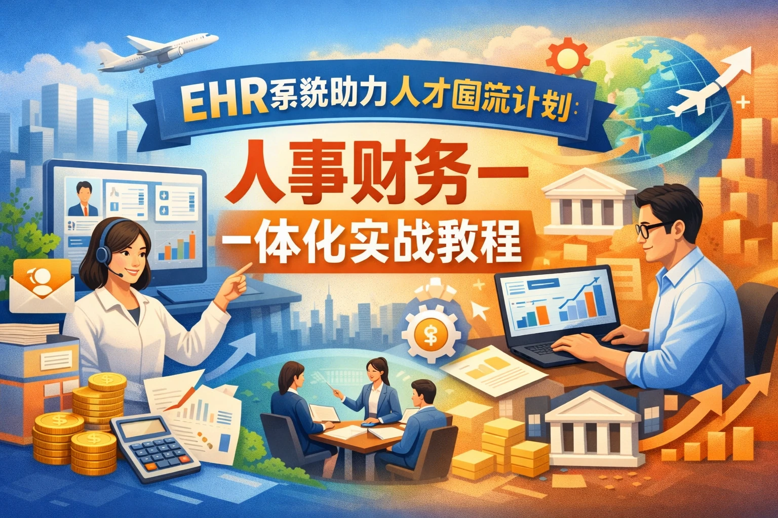 EHR系统助力人才回流计划：人事财务一体化实战教程