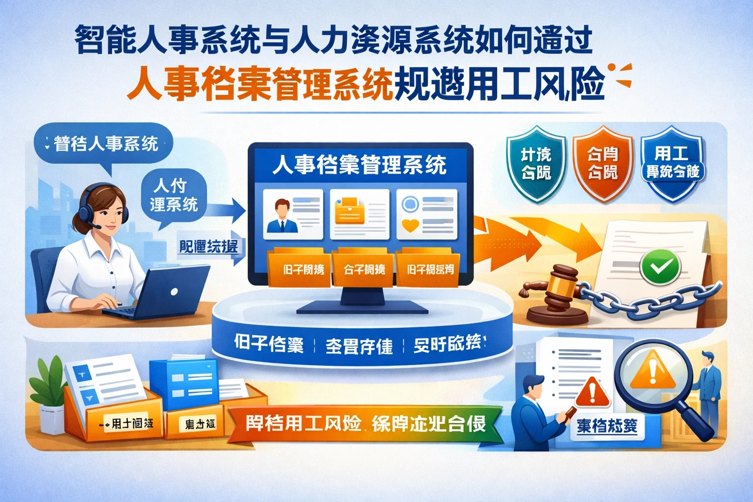 智能人事系统与人力资源系统如何通过人事档案管理系统规避用工风险