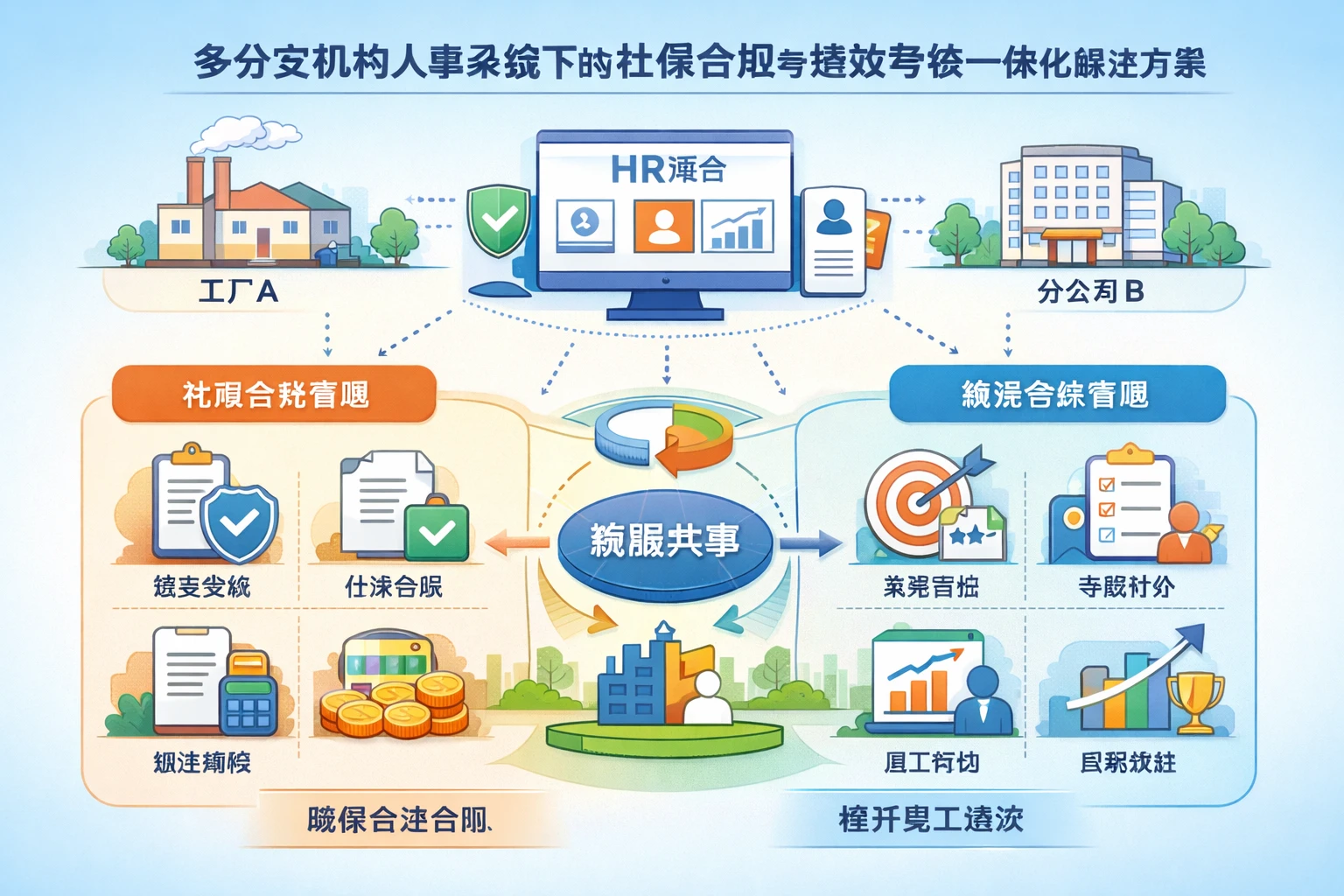 多分支机构人事系统下的社保合规与绩效考核一体化解决方案
