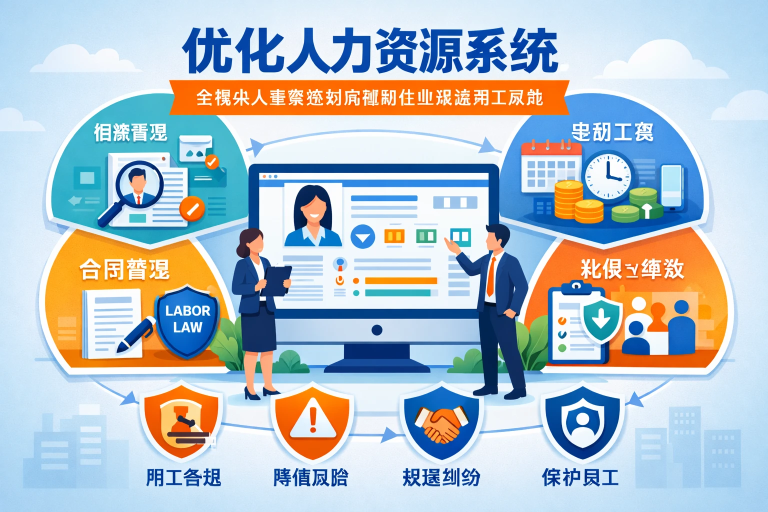 优化人力资源系统：全模块人事系统如何帮助企业规避用工风险