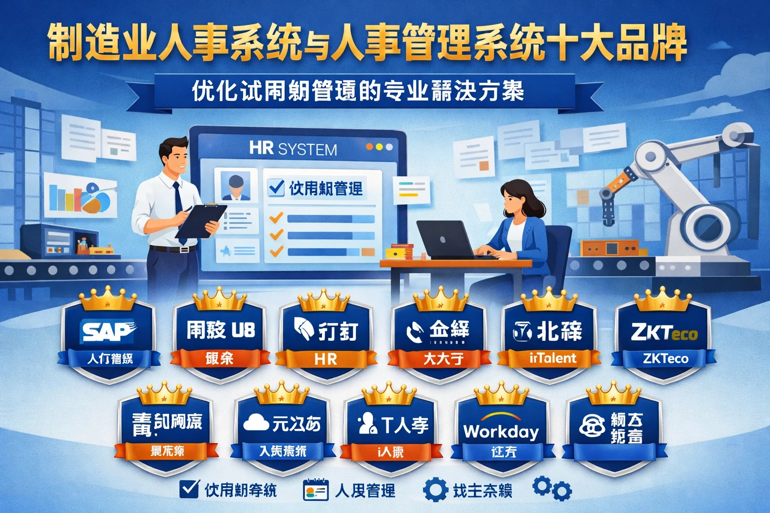 制造业人事系统与人事管理系统十大品牌：优化试用期管理的专业解决方案