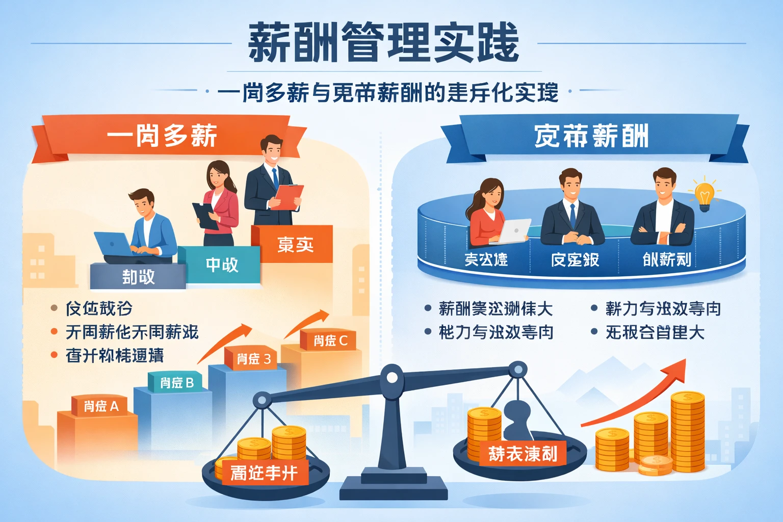 人力资源系统中的薪酬管理：一岗多薪与宽带薪酬的差异化实践