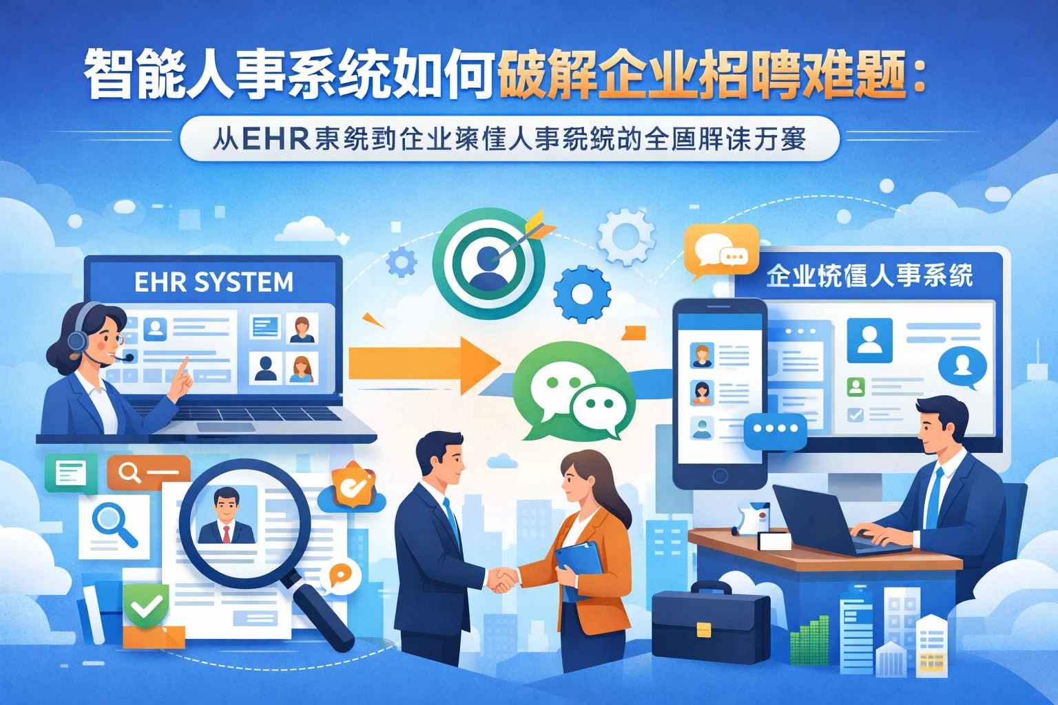 智能人事系统如何破解企业招聘难题：从EHR系统到企业微信人事系统的全面解决方案