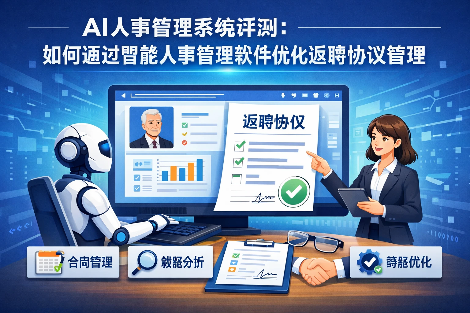 AI人事管理系统评测：如何通过智能人事管理软件优化返聘协议管理