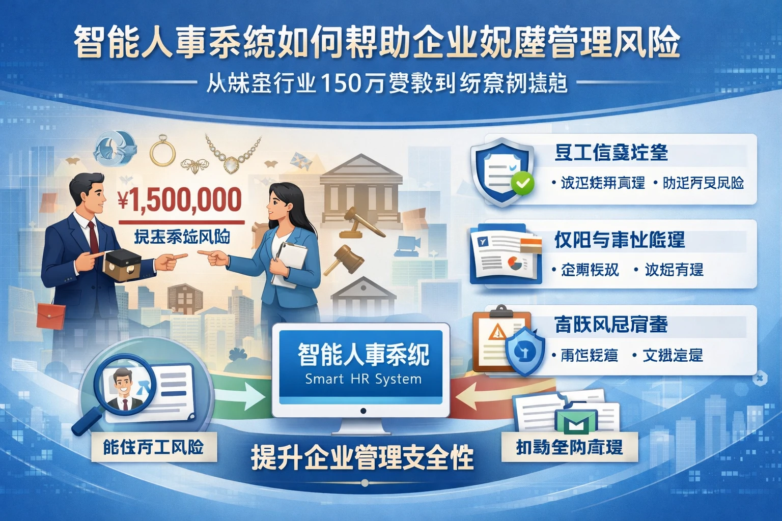 智能人事系统如何帮助企业规避管理风险——从珠宝行业150万货款纠纷案例说起