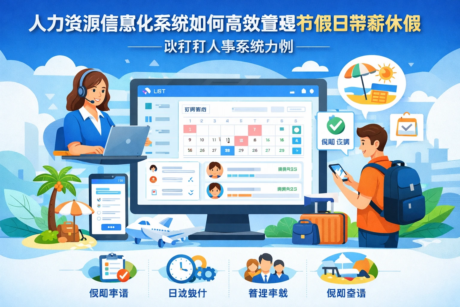 人力资源信息化系统如何高效管理节假日带薪休假——以钉钉人事系统为例