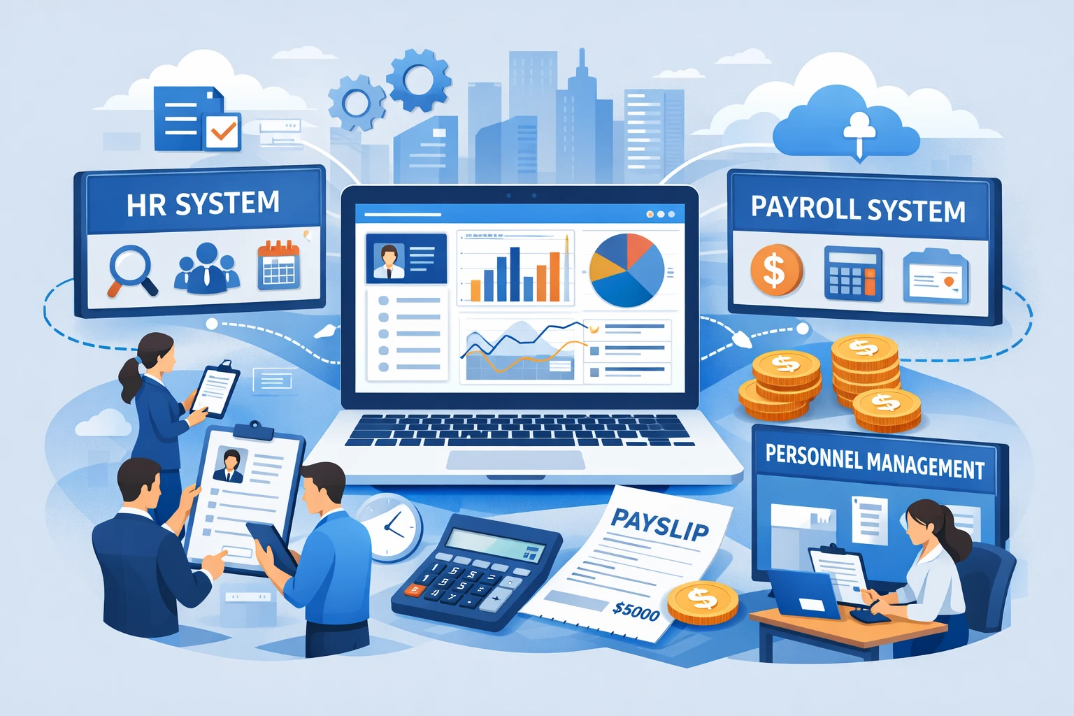 现代企业HR系统、薪资核算系统与人事档案管理系统的整合应用