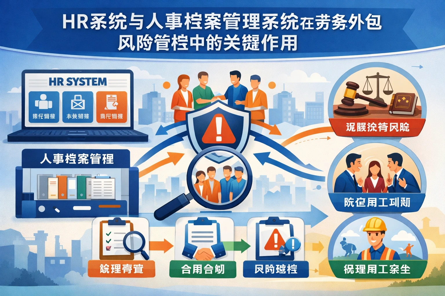 HR系统与人事档案管理系统在劳务外包风险管控中的关键作用