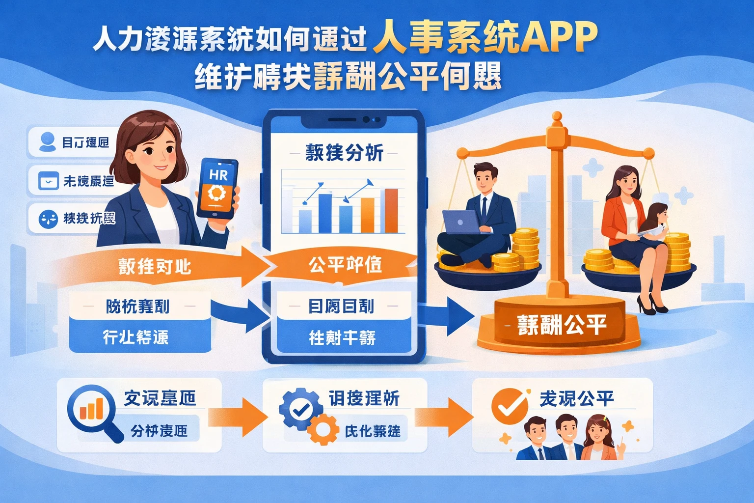 人力资源系统如何通过人事系统APP与维护解决薪酬公平问题