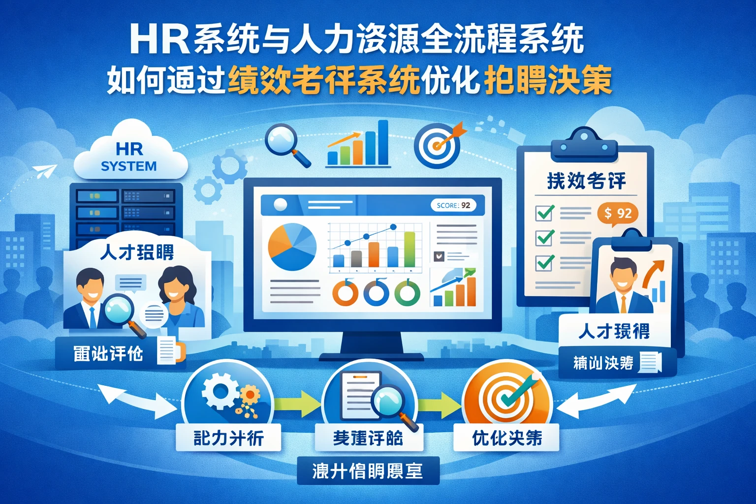 HR系统与人力资源全流程系统如何通过绩效考评系统优化招聘决策