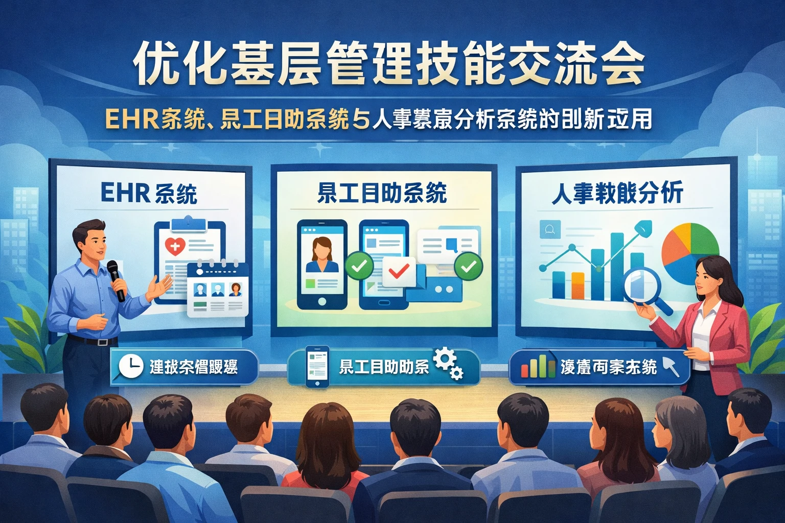 优化基层管理技能交流会：EHR系统、员工自助系统与人事数据分析系统的创新应用