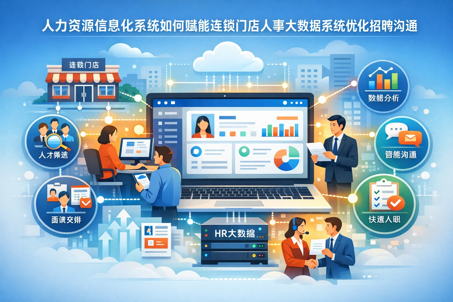 人力资源信息化系统如何赋能连锁门店人事大数据系统优化招聘沟通